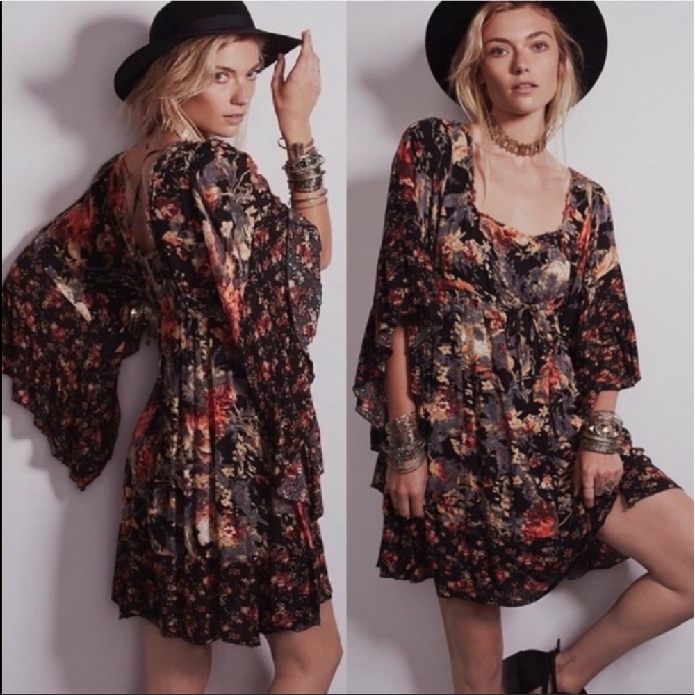 Free People Boho Heart of Gold Dress size xs